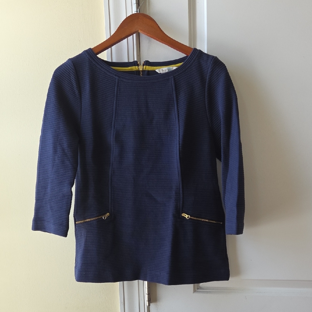 Boden Top in Navy size 6